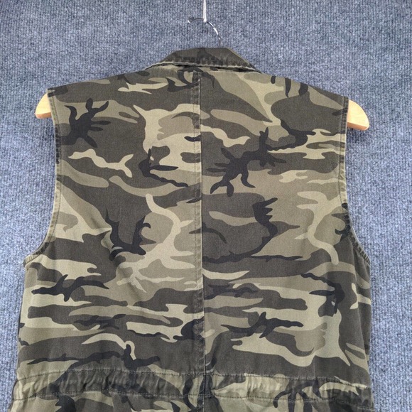 Ashley by 26 International Women's Zip Up Utility Vest Camo Small Multi Pockets - Picture 6 of 12